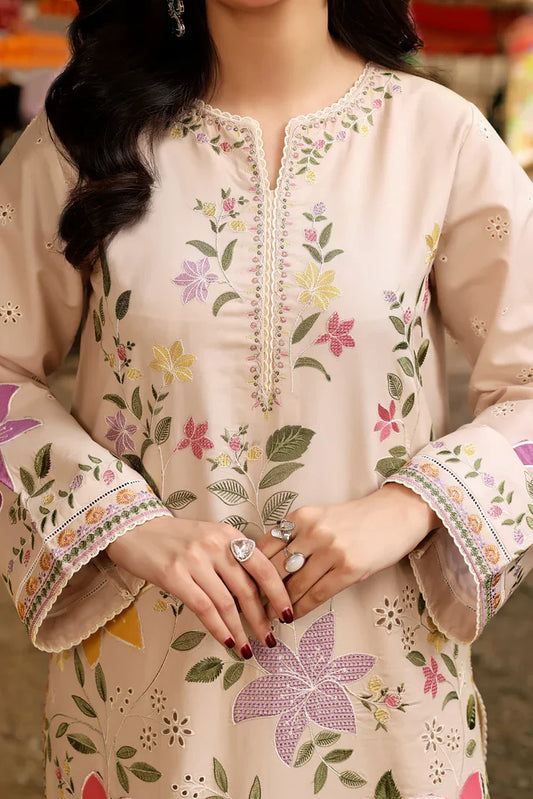 Aneela's Multi Unstitched Luxury Lawn Heavy Embroidered 3PC Suit