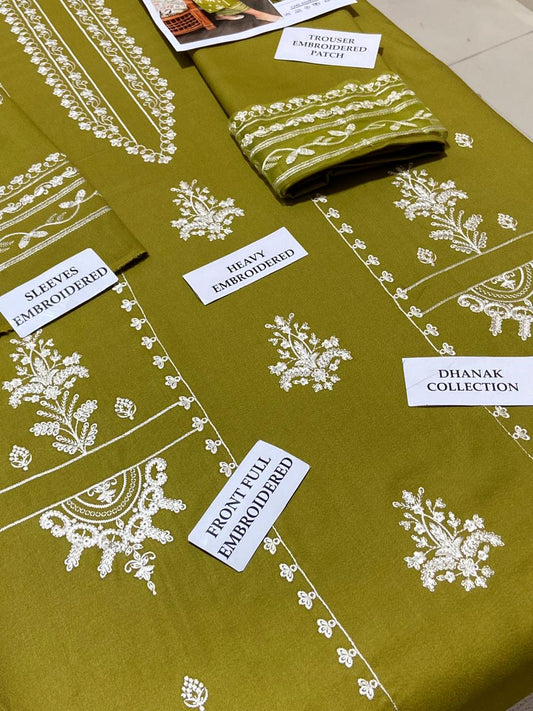 Dhanak 2pc Unstitched Embroidered