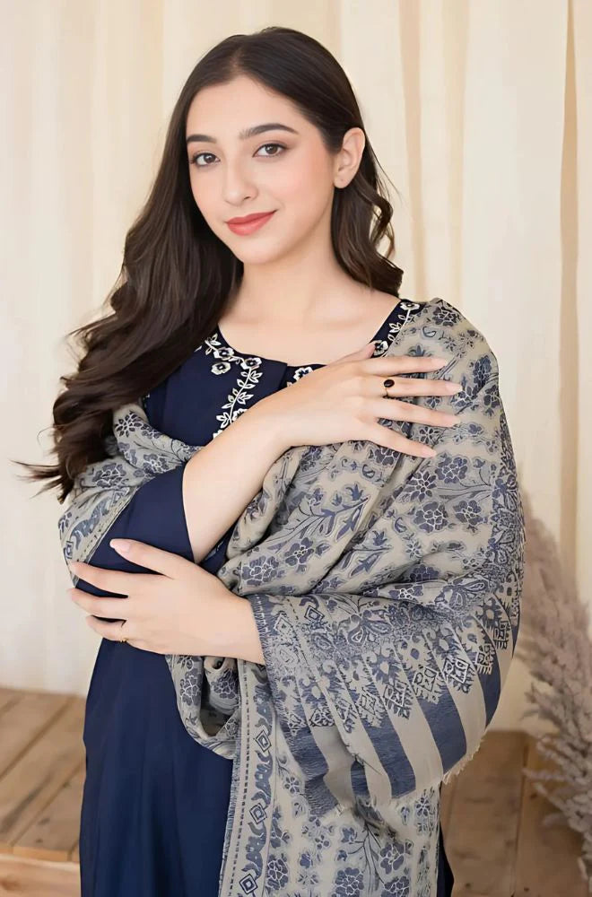 Asling Unstitched Luxury Dhanak Heavy Embroidered 3PC Suit