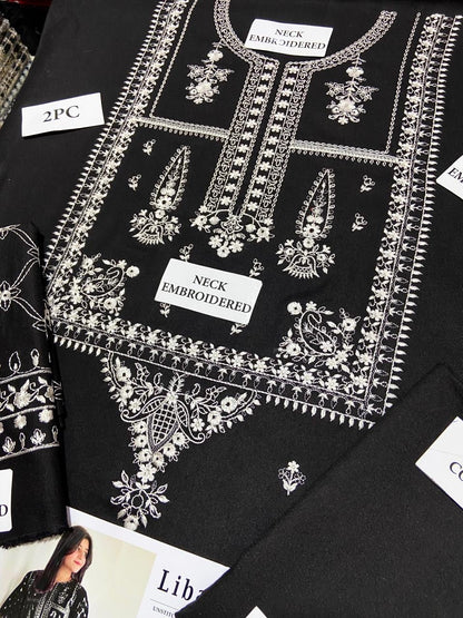 Dhanak 2pc Unstitched Embroidered