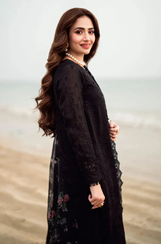 Nureh 3PC Lawn ChickenKari Embroidered