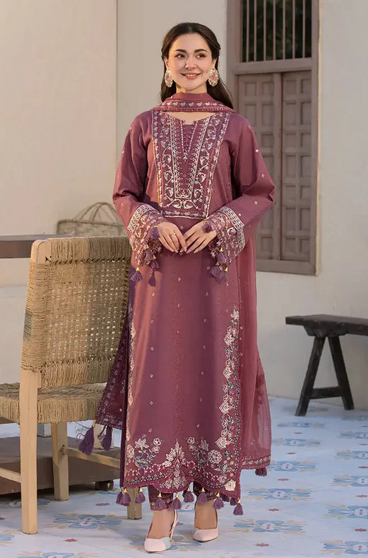 Jade Winter 3PC Dhanak Embroidered Suit