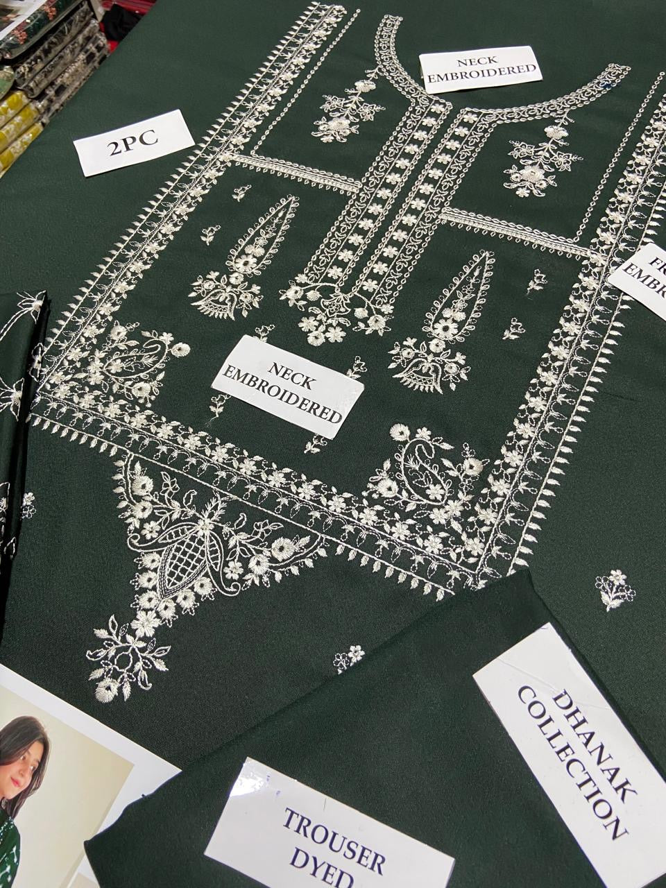 Dhanak 2pc Unstitched Embroidered