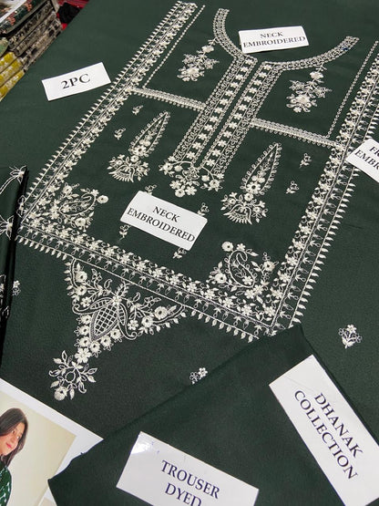 Dhanak 2pc Unstitched Embroidered