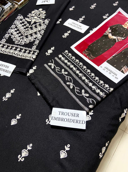 Dhanak 2pc Unstitched Embroidered