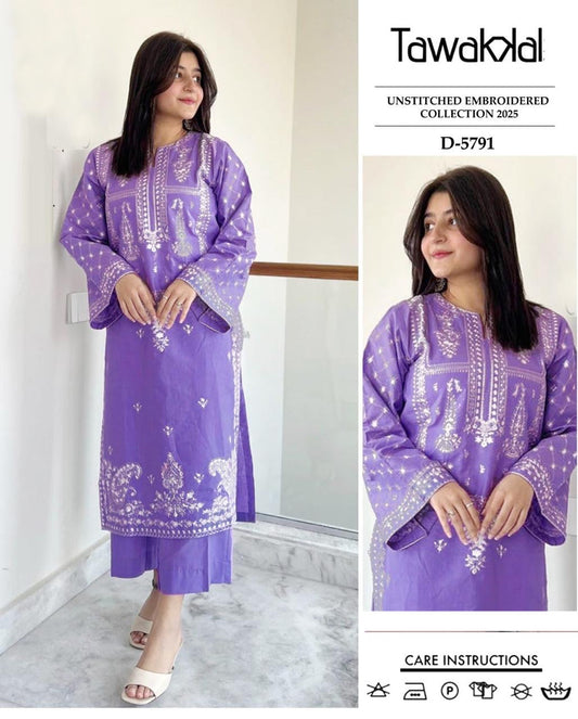 Dhanak 2pc Unstitched Embroidered