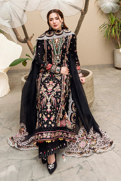 Qalamkar Unstitched Luxury Dhanak Heavy Embroidered 3PC Suit