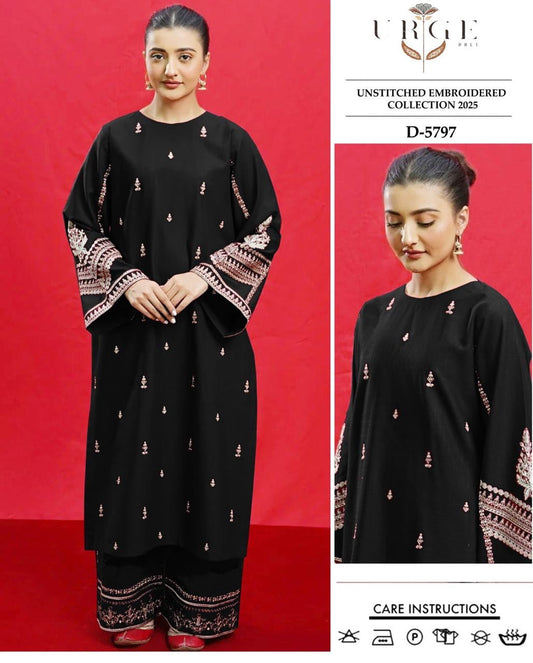 Dhanak 2pc Unstitched Embroidered