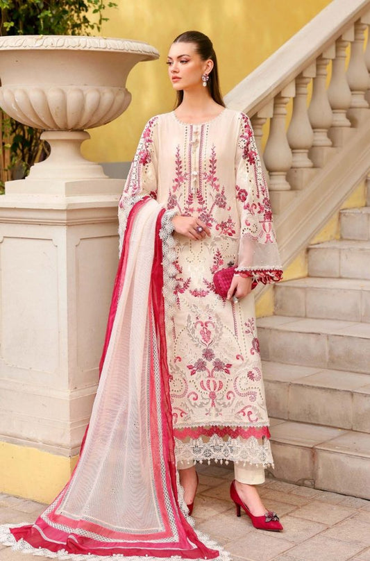 Maria B | Summer 3PC Lawn Chikankari Embroidered Suit