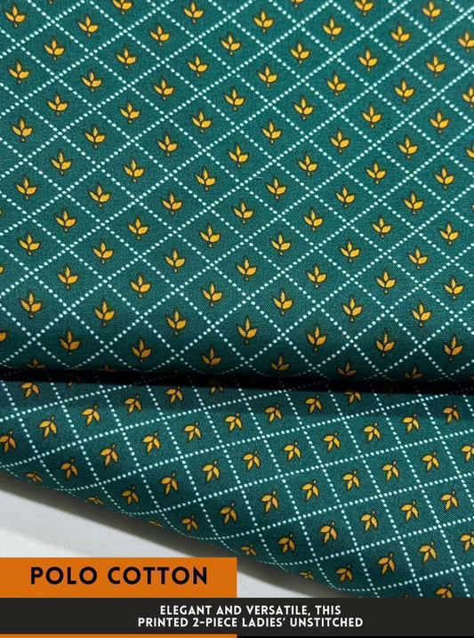 2-PC ALLOVER PRINTED MID SEASON POLO COTTON