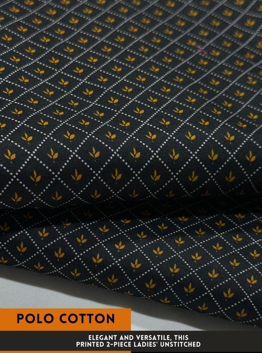 2-PC ALLOVER PRINTED MID SEASON POLO COTTON