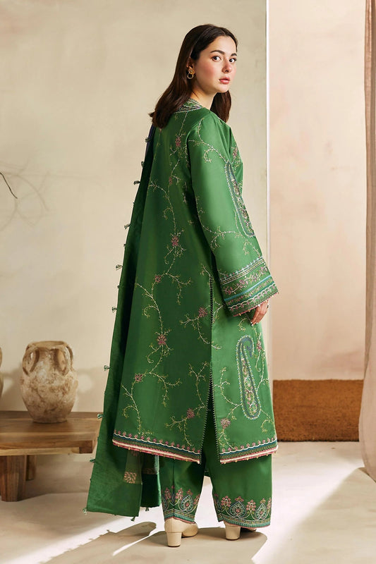 Zara Shahjahan Unstitched Luxury Dhanak Heavy Embroidered 3PC Suit