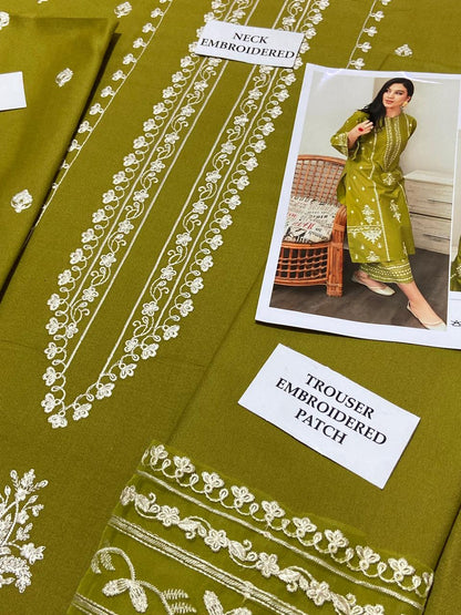 Dhanak 2pc Unstitched Embroidered