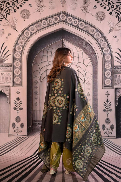 Urge Unstitched Luxury Dhanak Heavy Embroidered 3PC Suit