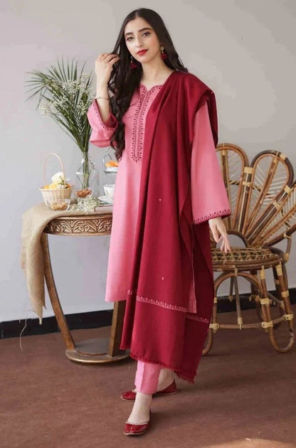 Asling Unstitched Luxury Dhanak Heavy Embroidered 3PC Suit