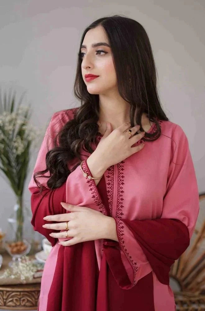 Asling Unstitched Luxury Dhanak Heavy Embroidered 3PC Suit