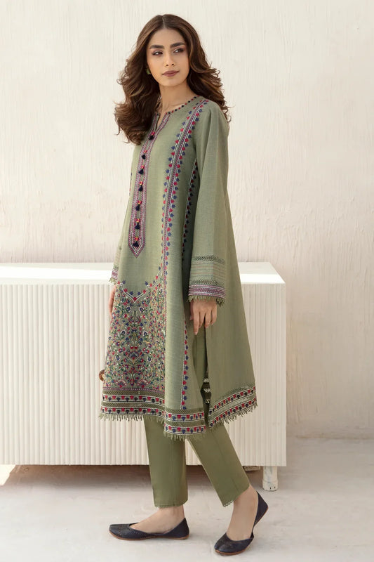 Jazmin - khaddar 3pc Embroidered Winter Suit