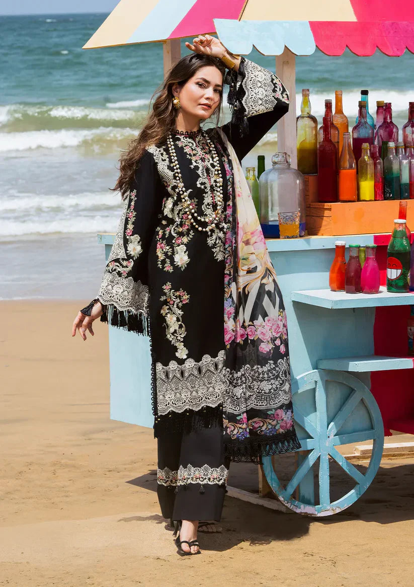 Elaf Luxury Embroidered Lawn 3Pc Suit with Printed Dupata