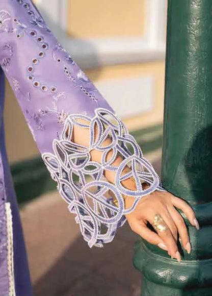 3 Pc Unstitched Embroidered Lawn Suit With Digital Printed Dupatta